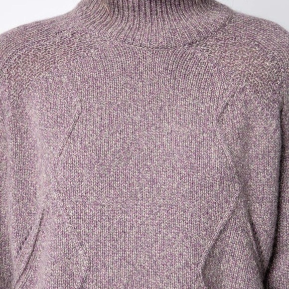 Zadig & Voltaire Purple Dine Recycled Cashmere Turtleneck Sweater - Picture 8 of 10